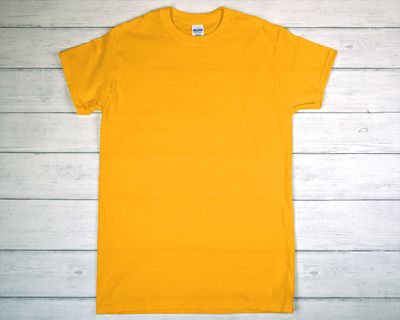 CUSTOM PRINTED GILDAN T-SHIRT Gold (as low as)