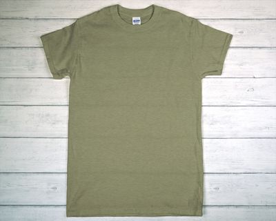 CUSTOM PRINTED GILDAN T-SHIRT Military Green (as low as)