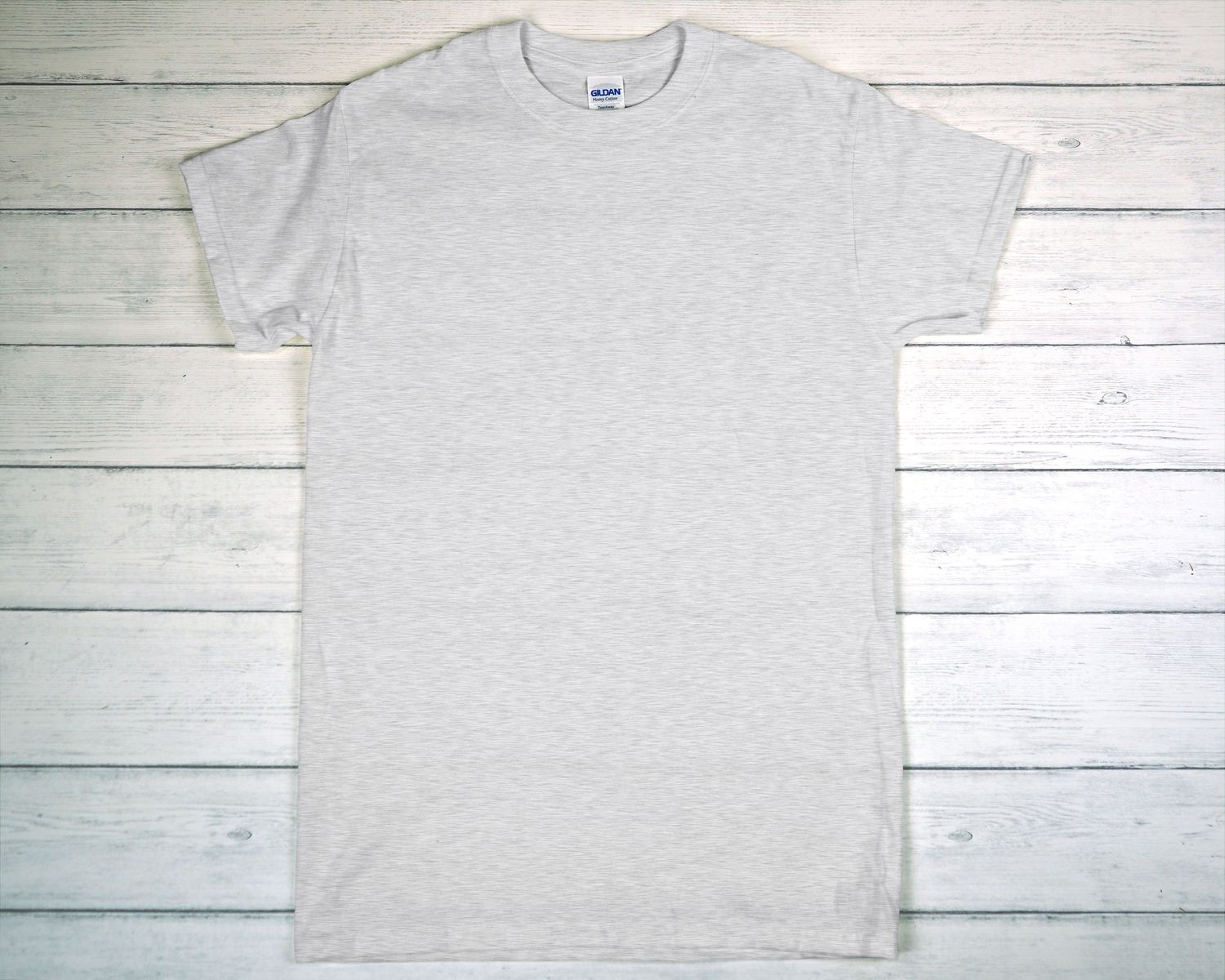 CUSTOM PRINTED GILDAN T-SHIRT Ash Grey