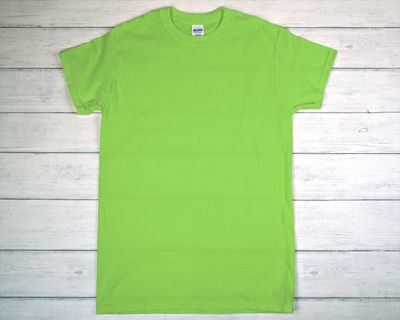 CUSTOM PRINTED GILDAN T-SHIRT Lime (as low as)
