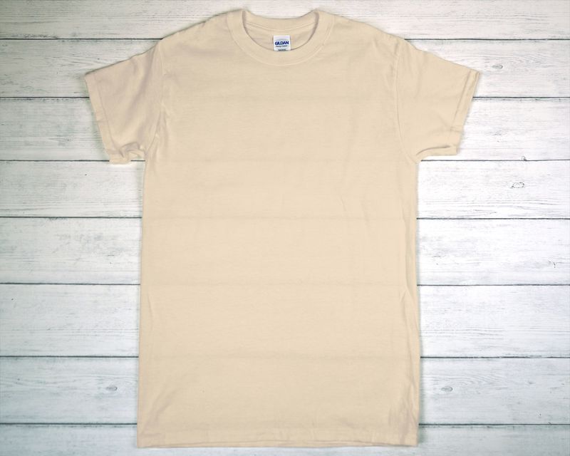 CUSTOM PRINTED GILDAN T-SHIRT Sand
