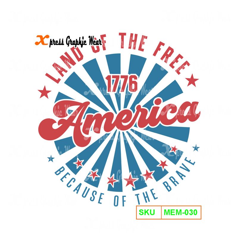 Land Of The Free 1776 America