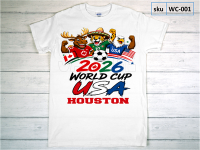 WORLD CUP HOUSTON SOUVENIR T-SHIRTS