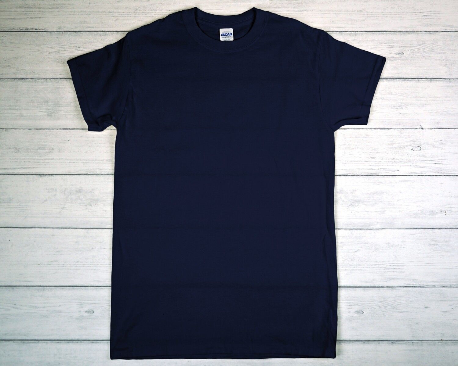 CUSTOM PRINTED GILDAN T- Navy (as low as)