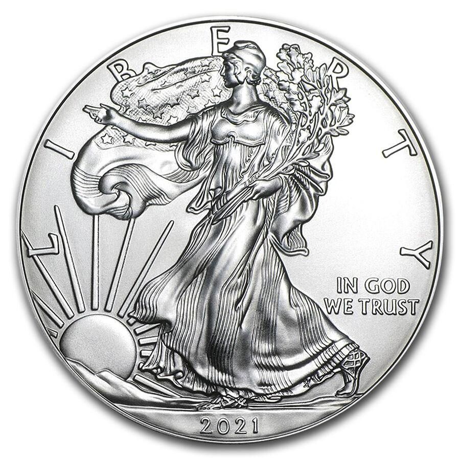 2021 AMERICAN SILVER EAGLE .999 FINE SILVER UNCIRCULATED US 2021