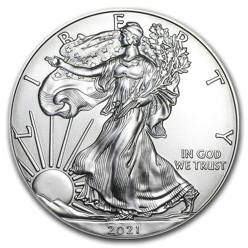 2021 AMERICAN SILVER EAGLE .999 FINE SILVER UNCIRCULATED US 2021