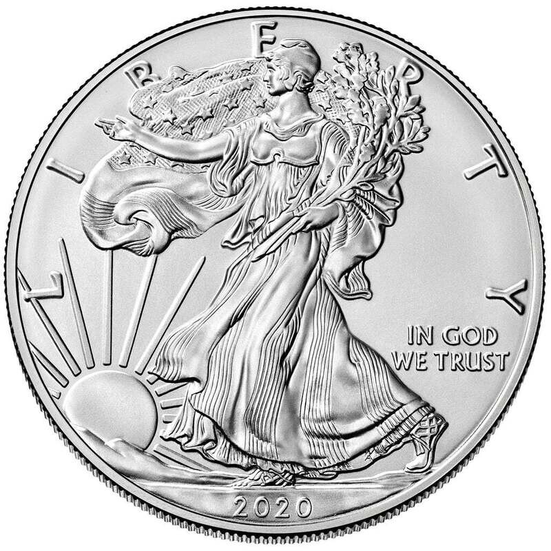 2020 AMERICAN SILVER EAGLE .999 FINE SILVER UNCIRCULATED US 2020