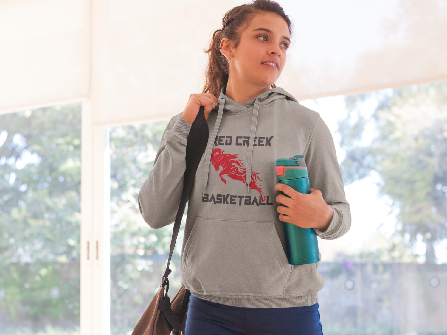 Red Creek Basketball Fire Ram - Hoodie