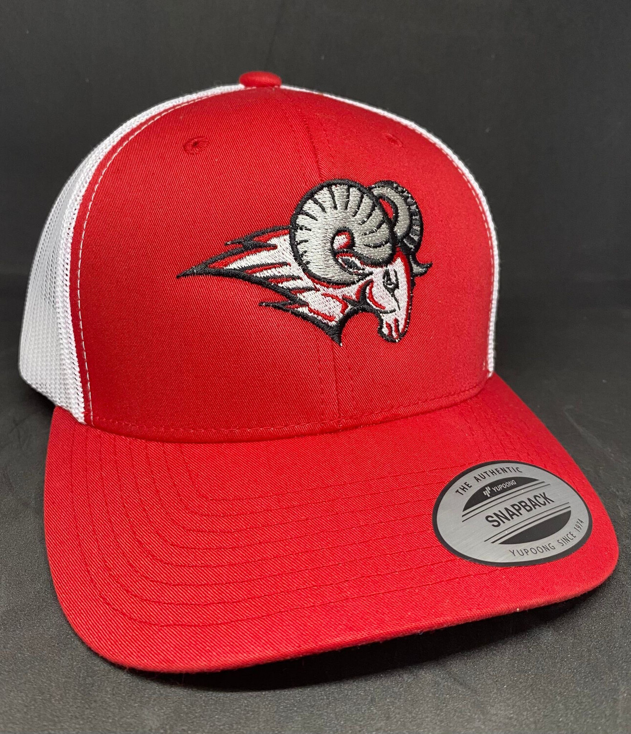 Red Creek Ram - SnapBack Mesh Trucker Hat (Embroidered)