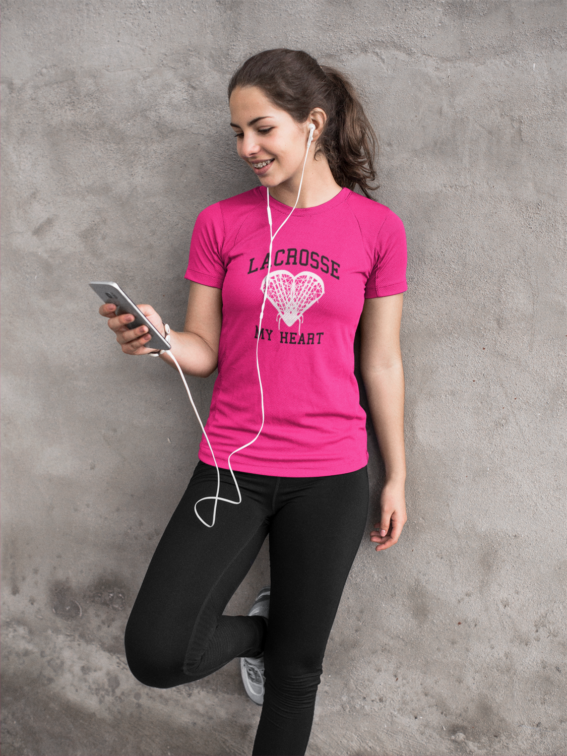 Lacrosse My Heart - T-Shirt