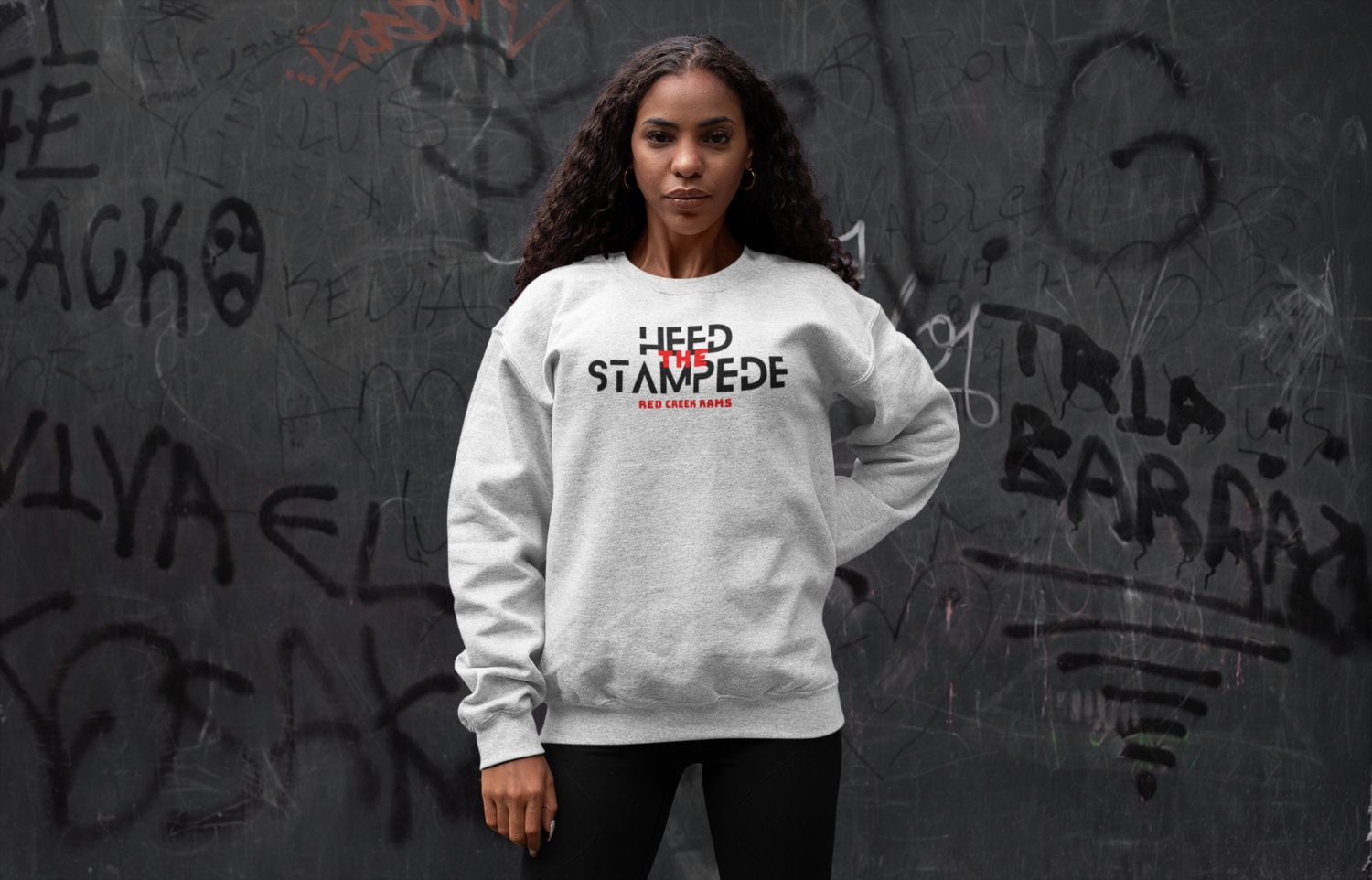 Heed The Stampede - Mules/Rams Crewneck Sweatshirt