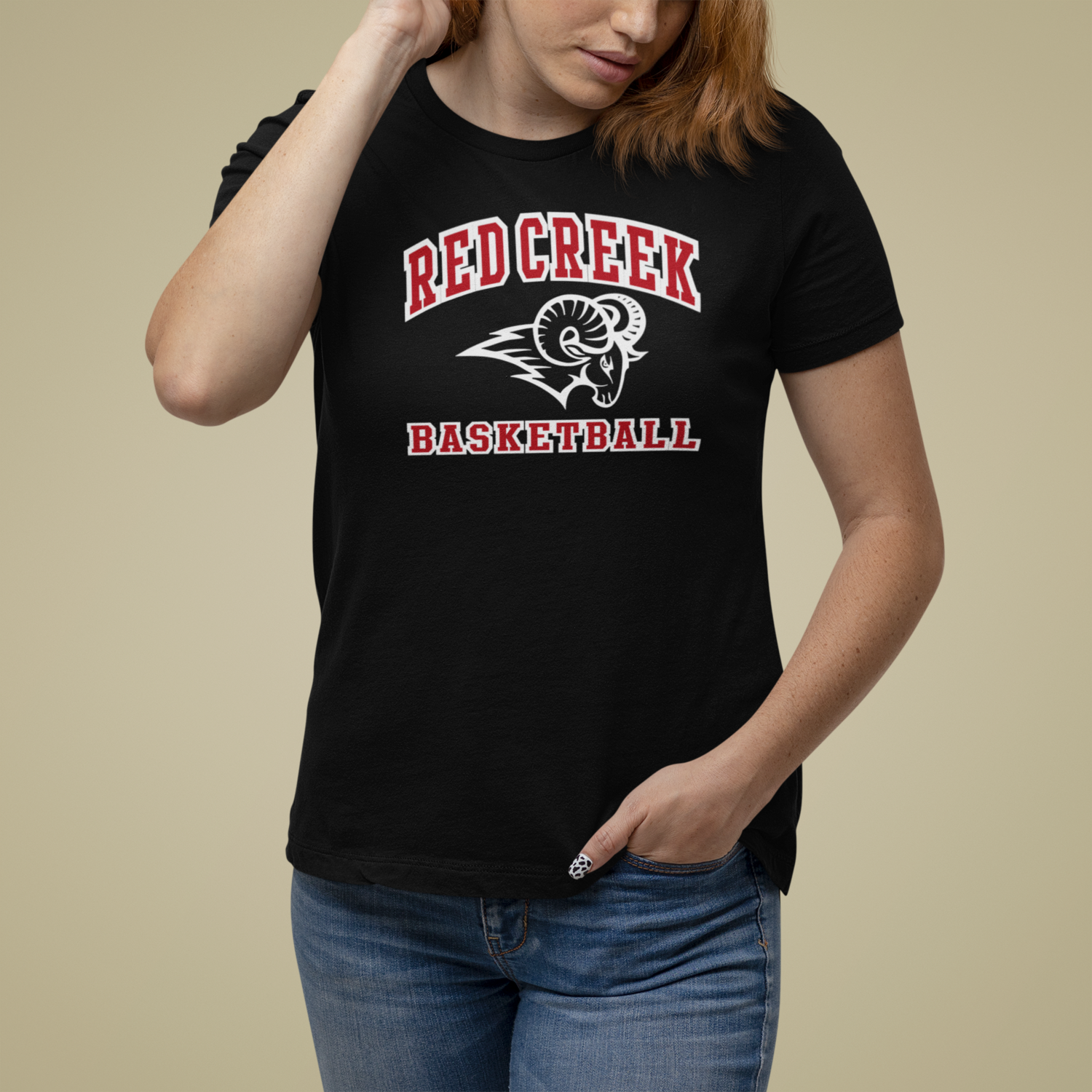Red Creek Rams Basketball - T-Shirt