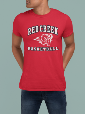Red Creek Rams Basketball - T-Shirt