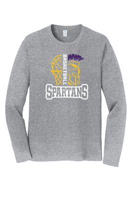 SPLIT SPARTAN BASKETBALL Long Sleeve T
