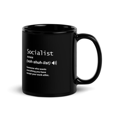 Socialist Black Glossy Mug