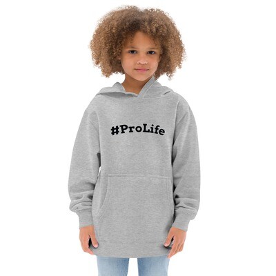 Kids fleece hoodie prolife - B