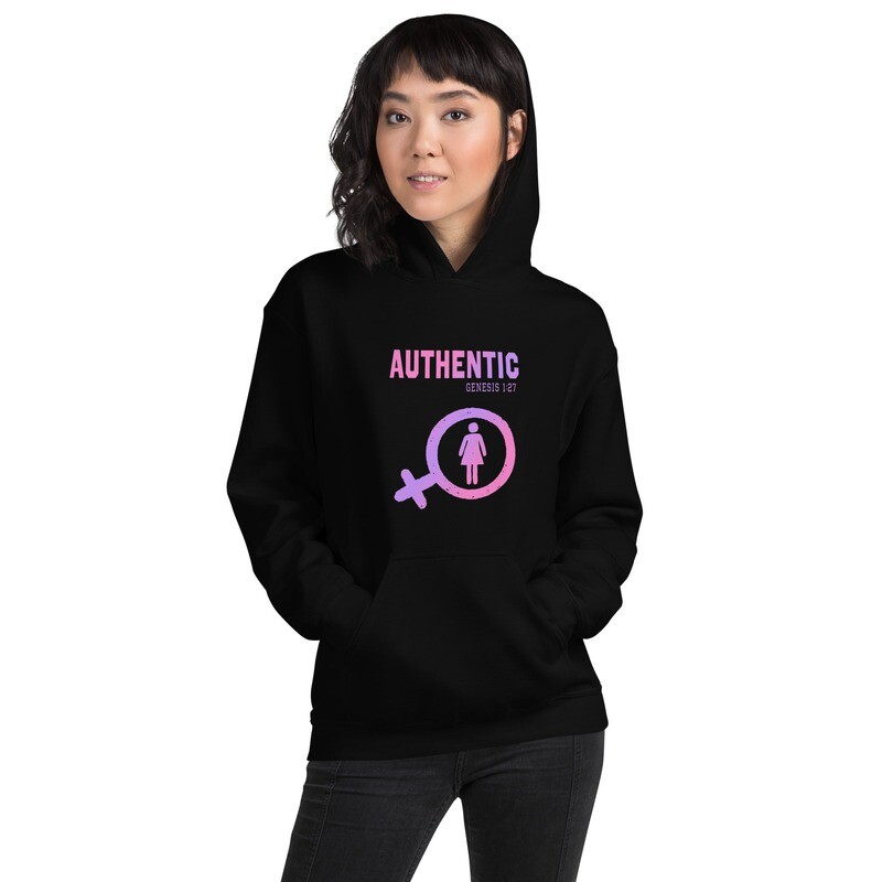 Hoodie Authentic Female (gradient font)