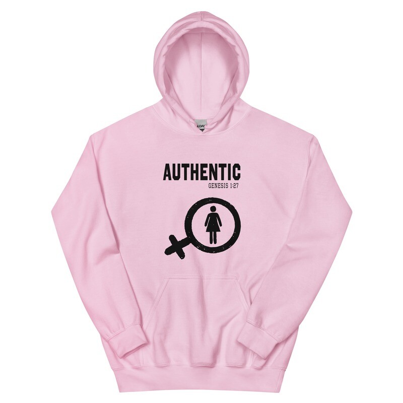 Hoodie Authentic Female (black font)