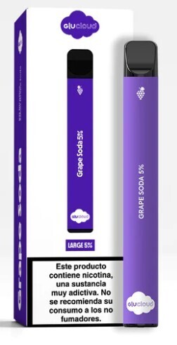 GluCloud Grape Soda Large 5% Nicotina
