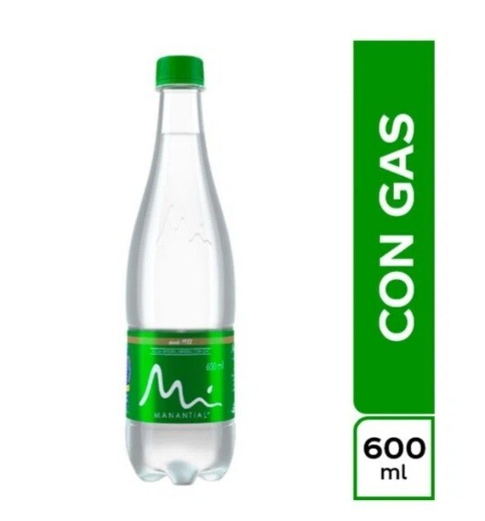 Agua Manantial gas 600ml
