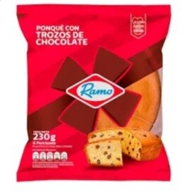 Ponque con trozos de chocolate ramo 220g