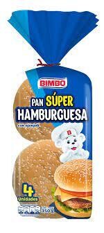 PAN BIMBO SUPER HAMBURGUESA 350gr