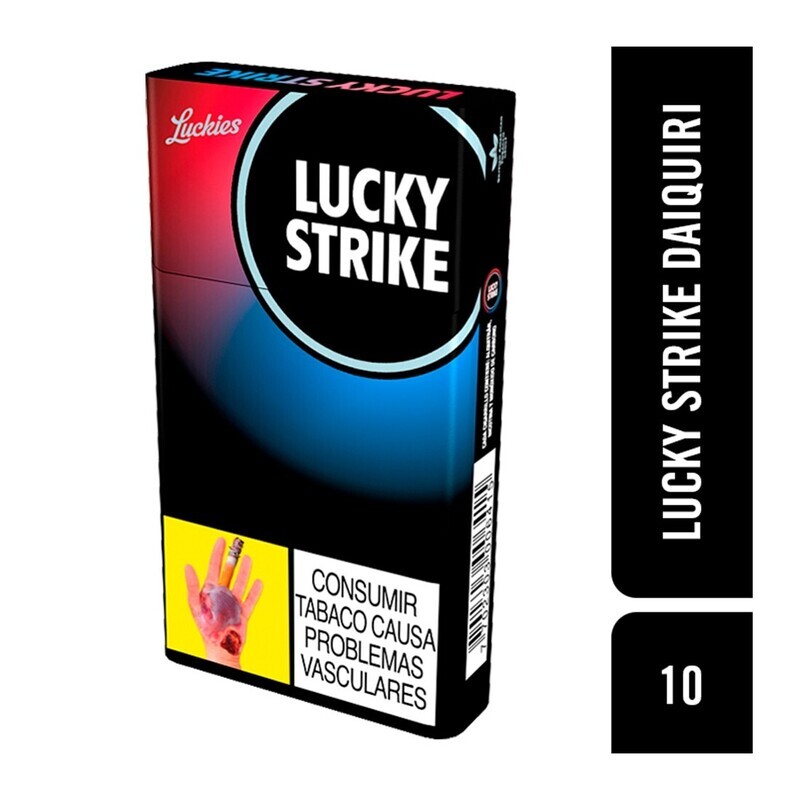 Lucky azul cajetilla 10 unidades