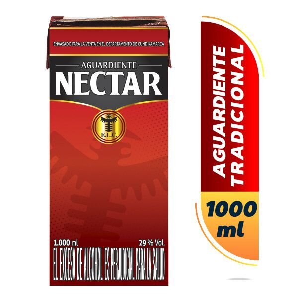 Aguardiente nectar rojo x1000