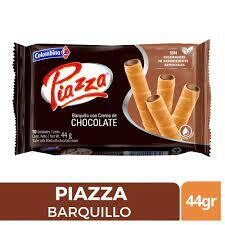 Barquillo piazza bandeja chocolate x45gr