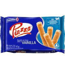 Barquillo piazza bandeja vainilla x45gr