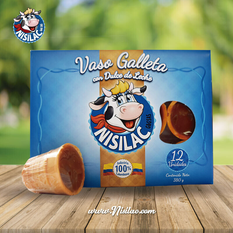 Vaso galleta las americas x12