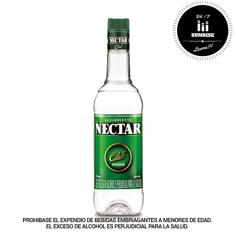 Aguardiente nectar club x750