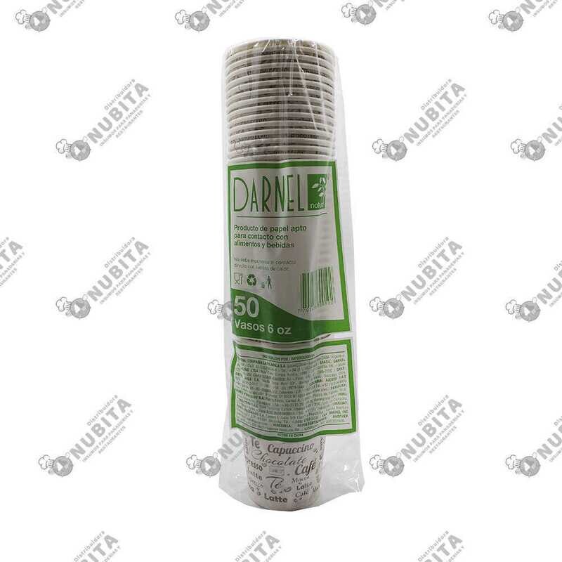 Vaso de carton x6oz x50 darnel