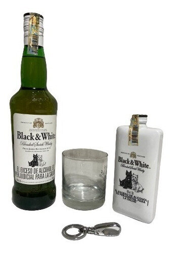 Black and white 700 ml estuche