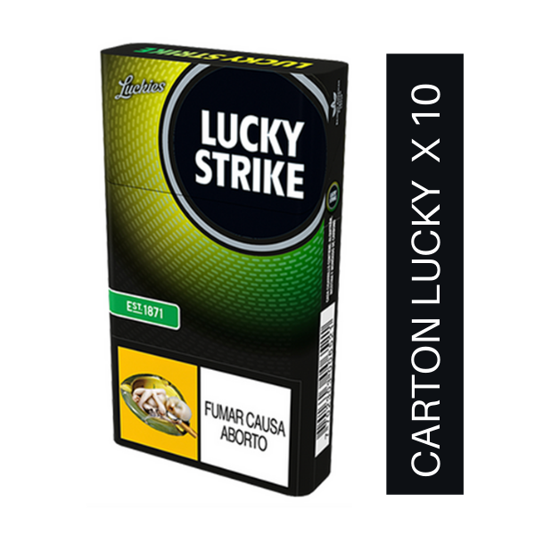 Cartón lucky Blanco x10
