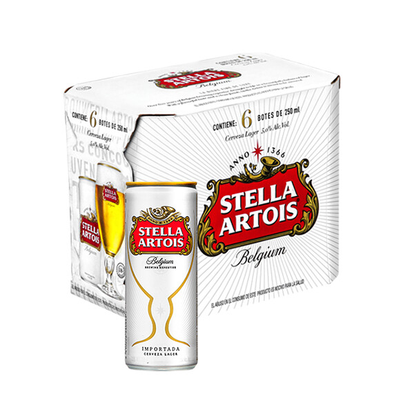 Stella lata Sixpack