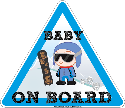 BB À BORD - Garçon Snow