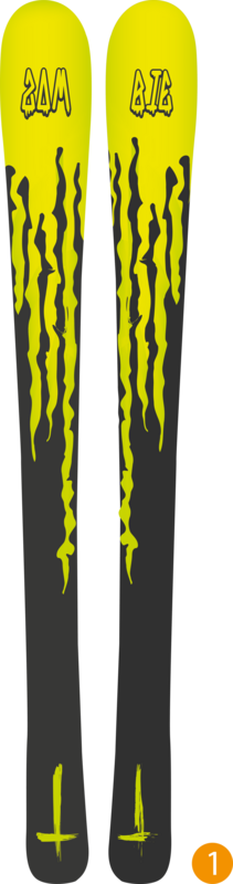 Sticker Ski Zombie Juice