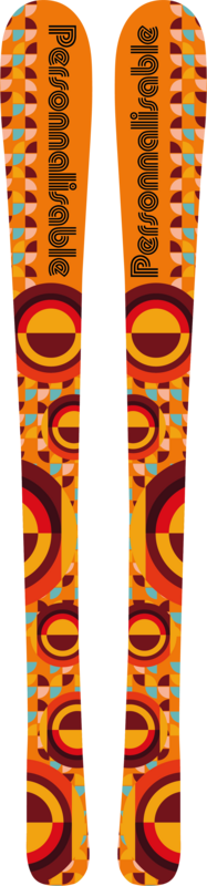 Sticker Ski Disco Personnalisable