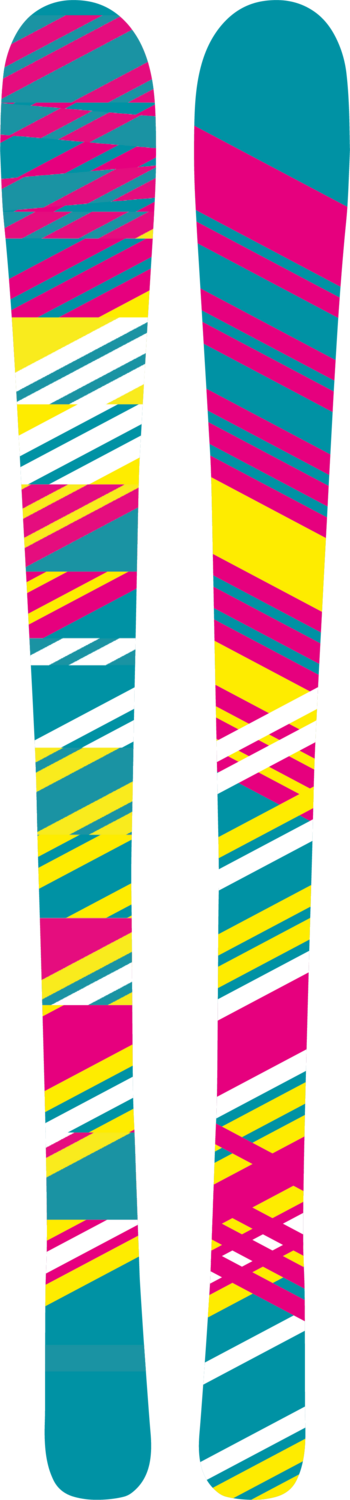 Sticker Ski Rétro