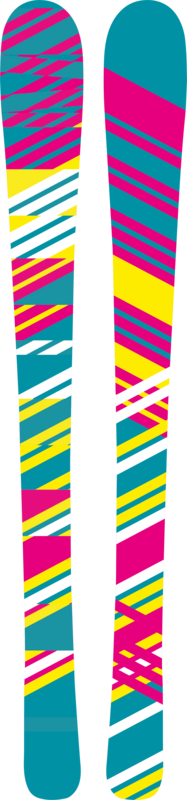 Sticker Ski Rétro