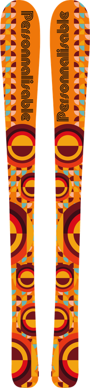 Sticker Ski Disco Personnalisable