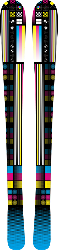 Sticker Ski Test d'impression