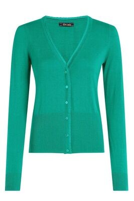 Cardi V Cocoon in aqua green von King Louie