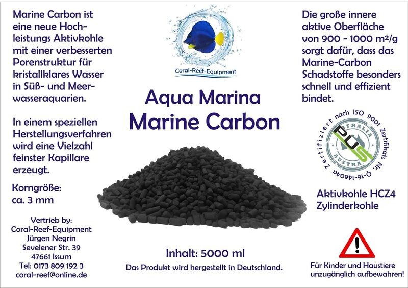 Marine Carbon 5000 ml im Beutel (Aktivkohle) Marine Carbon 5000 ml im Beutel (Aktivkohle)