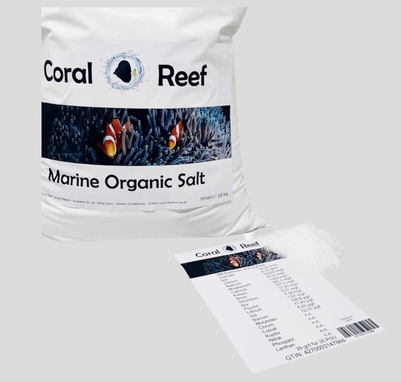 Coral-Reef Marine Organic Reefsalz 20 kg Coral-Reef Marine Organic Reefsalz 20 kg
