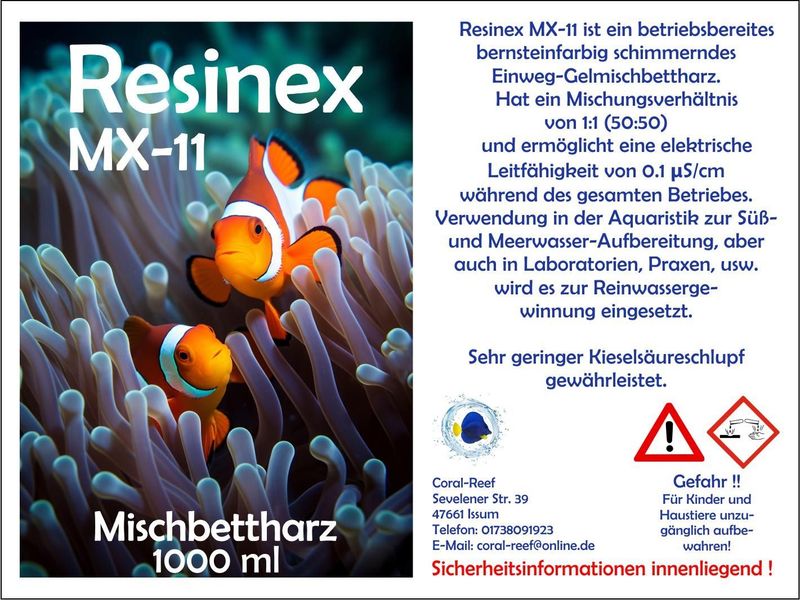 Rsinex MX-11 Mischbettharz 5000 ml Rsinex MX-11 Mischbettharz 5000 ml