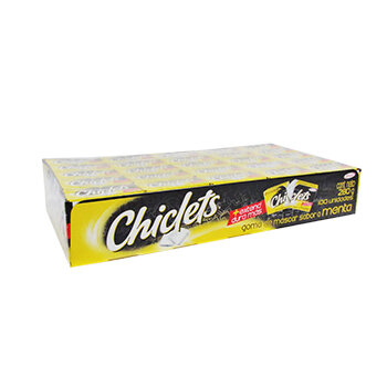 Chicle adams x100 menta