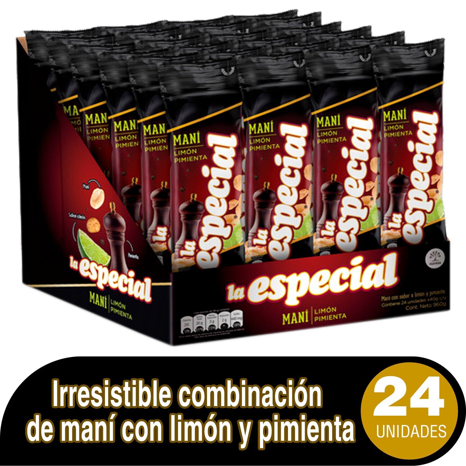 Mani la especial sal pimienta x24