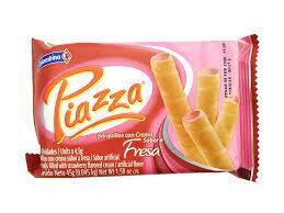 Barquillo piazza bandeja fresa x45gr
